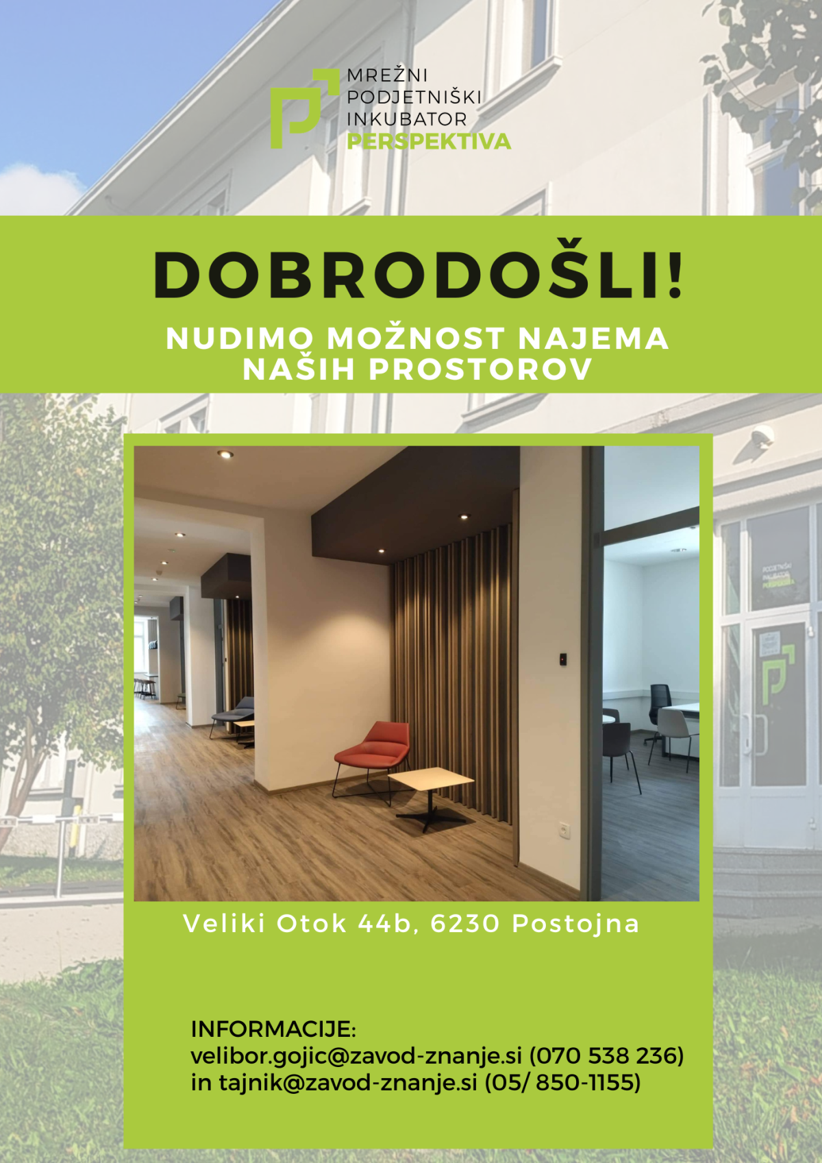 najem prostorov MPIP